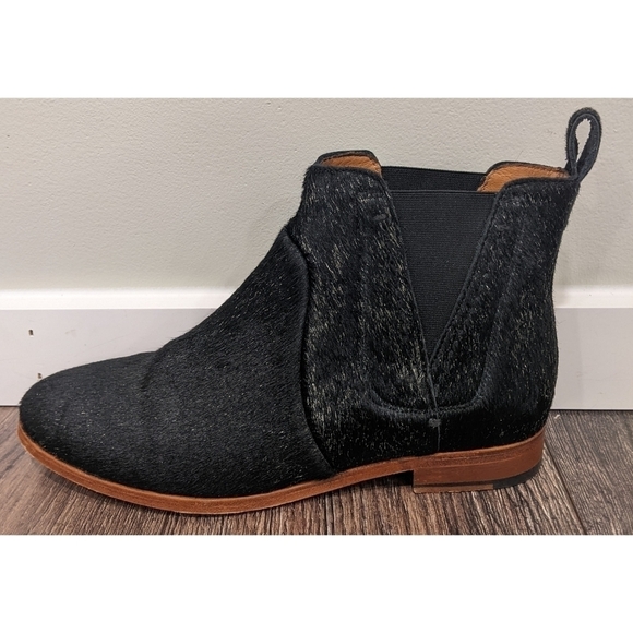 Intropia Leather and Calf Hair Black Short Boots Size EU 40 - Picture 3 of 13